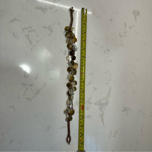 Vintage Tropical Summery Woven Layered Rope Shell Necklace - Picture 5 of 5